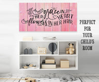 With Grace In Her Heart - Canvas