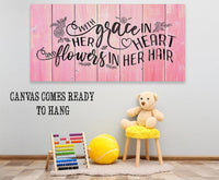 With Grace In Her Heart - Canvas
