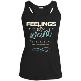 Womens Recovery Tank | Inspiring Sobriety |  Feelings Are Weird