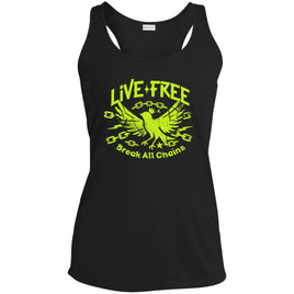 Womens Recovery Tank | Inspiring Sobriety |  Live Free, Break All Chains