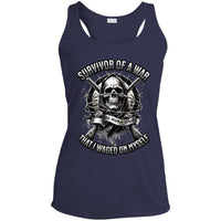 Womens Recovery Tank | Inspiring Sobriety |  Survivor of a War I Waged On Myself