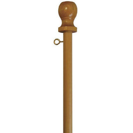 Wood 1-Piece Pole (5')