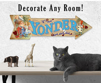Yonder - Directional Arrow - Metal Sign