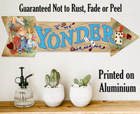 Yonder - Directional Arrow - Metal Sign