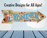 Yonder - Directional Arrow - Metal Sign