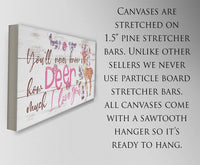 You'll Never Know Deer (Girl) - Canvas