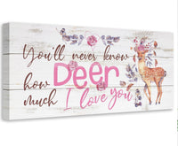 You'll Never Know Deer (Girl) - Canvas