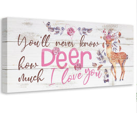 You'll Never Know Deer (Girl) - Canvas